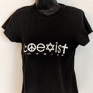Anvil Tops - Coexist Imagine vintage T Shirt Anvil Tops - Coexist Imagine vintage T Shirt